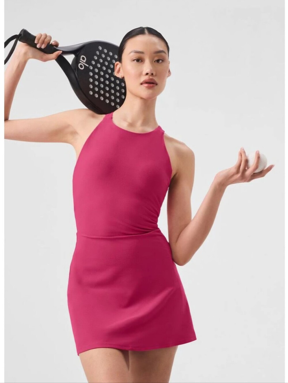 ALO Yoga Coral Sleeveless Mini Dress